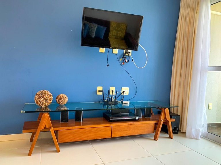 Aconchegante 2 dormitórios com 3 piscinas