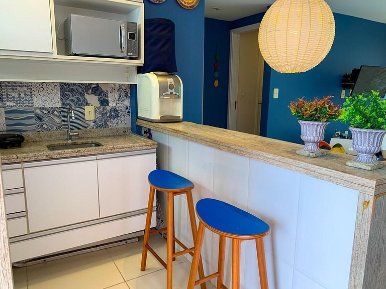 Aconchegante 2 dormitórios com 3 piscinas