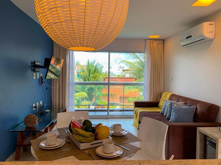 Aconchegante 2 dormitórios com 3 piscinas