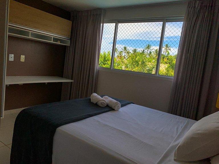 Aconchegante 2 dormitórios com 3 piscinas